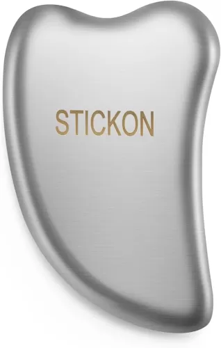 STICKON Stainless Steel Gua Sha Scraping Massage Tool - IASTM Tools Great Soft Tissue Mobilization Tool Design to Reduce Neck, Shoulder, Back and Muscle Pain (Heart Shape)