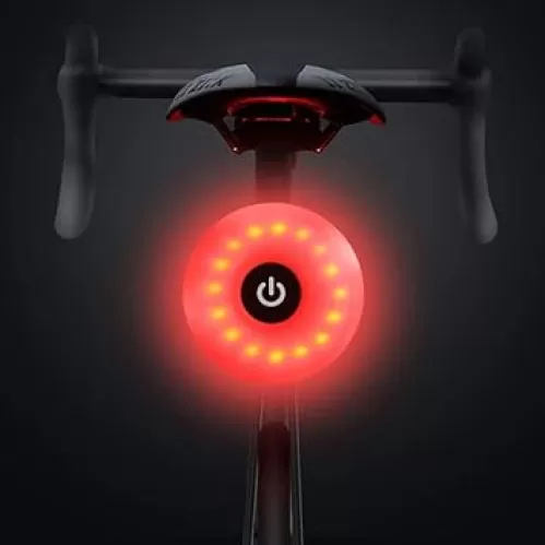 WASAGA Bike Tail Light, Sport LED Rear Bike Light USB Rechargeable, Red High Intensity Bicycle Taillight Waterproof, Helmet Backpack LED Lamp Safety Warning Strobe Light