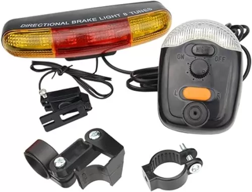 XINGYHENG Multifunctional Bicycle Turning Light Bike Tail Lamp Red Color Light Brake Lamp for Safe Cycling Hiking Outdoor