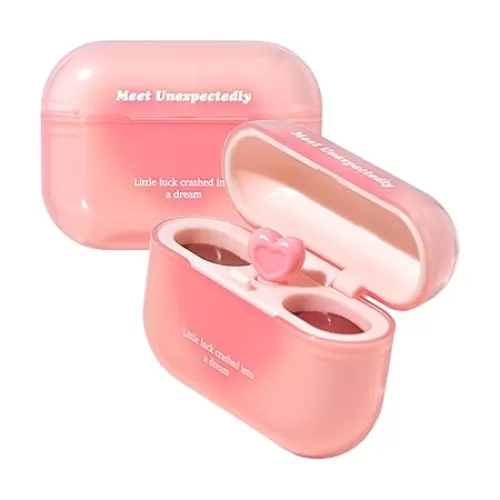 Airrpods Hydrating Lip Gloss - Korean Matte Lipstick | Double Matte Lip Clay | Non-Sticky Muud | Long Lasting Tint With Heart-Shaped Applicator | for Lip Car