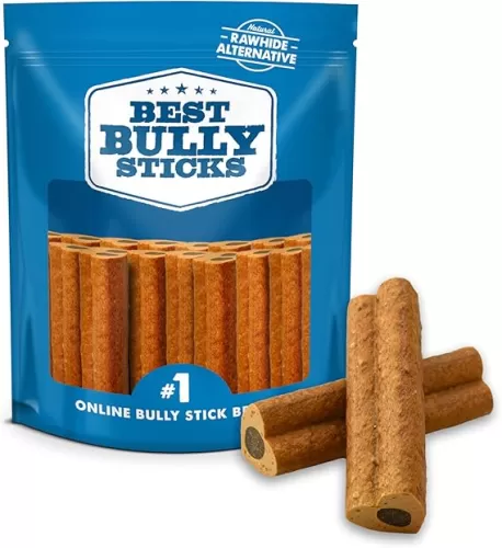 Best Bully Sticks Love Bones for Dogs - 20 Count (Pack of 1) - Heart-Shaped Chicken Treat, USA Baked and Packed, Natural, Easy to Digest, High Protein