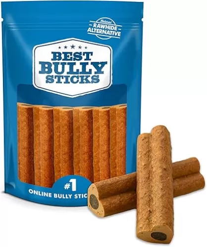 Best Bully Sticks Love Bones for Dogs - 6 Count (Pack of 1) - Heart-Shaped Chicken Treat, USA Baked and Packed, Natural, Easy to Digest, High Protein