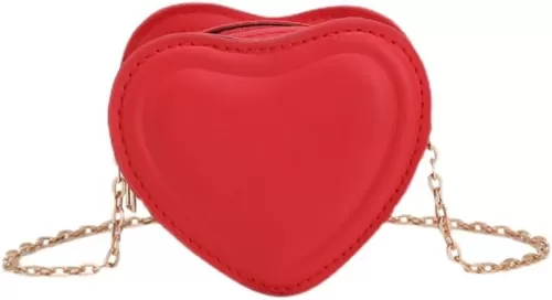 Cute Heart Shape Shoulder Bag Crossbody Handbags Coin Change Purse for Little Girls Toddlers