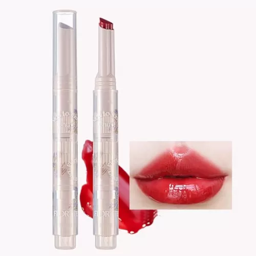 Flortte Jelly Lipstick, Florette Chinese Makeup, First Kiss Heart Lipstick, Nice to Meet Chu Florette Makeup, Cute Heart Shaped Lipstick Lip Pen, Watery Mirror Clear Lip Gloss, Long Lasting Nourishing Lip Jelly Makeup, Non-Sticky Plumping Lips (09#)