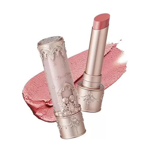 Flower Knows Little Angel Matte Lipstick, Super Soft & Ultra Silky Lip Mud Stick, Long Lasting & Moisturizing Vegan Lip Makeup for Girls&Women, Velvety Pink Finish(C04 Cupid)