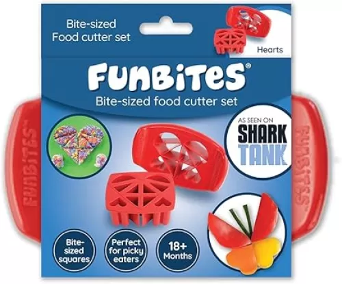 Food Cutter for Kids, Red Hearts