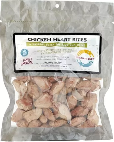 Fresh Is Best - Freeze Dried Healthy Raw Meat Treats for Dogs & Cats - Beef Heart Fillets