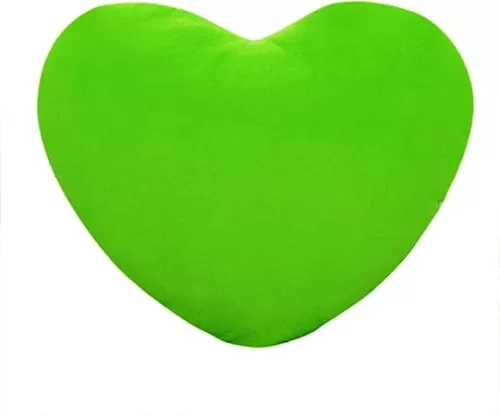 Heart Pillow Soft Heart Shaped Throw Pillows Cute Fuzzy Pillows Decorative Pillow Plush Cute Pillow for Lover Kids Friends Festival Gift Heart Plush Cushion for Couch Bed Room Home Decor Green 20cm