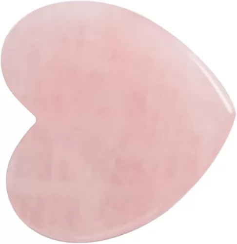 Heart Shape Scraping Massage Tool Natural Jade for Face Neck Back Spa Reduction