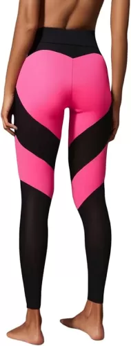 Leggings for Women Yoga Pants Womens Heart Shape Patchwork Tummy Control High Waist Sport Fitness Tights