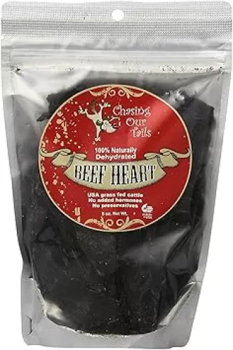 Naturally Dehydrated Beef Heart For Pets, 5-Ounce