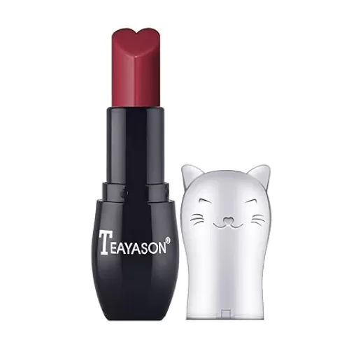 New Cute Cat-shape Tube Lipstick Heart-shaped Lip Gloss Matte Long-Lasting Wear Waterproof Lip Gloss Heart-shaped Lipstick for Women