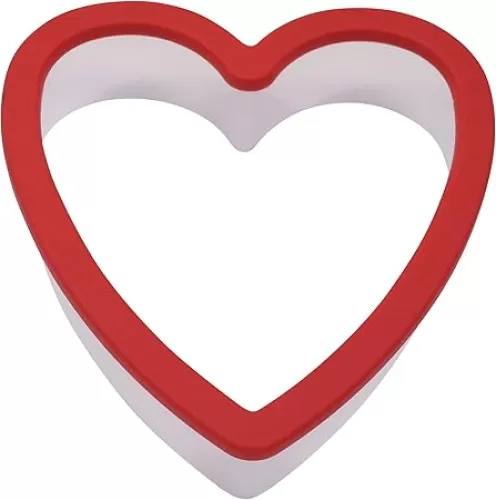 R & M International Heart Soft-Grip Cookie Cutter, One Size, Red
