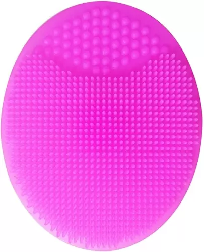 Silicone Shampoo Brush for Baby Infant Bathing Soft Silicone Boys Kids Shower Brush Head Hair Washing Massage Brushes Rose Red Silicone