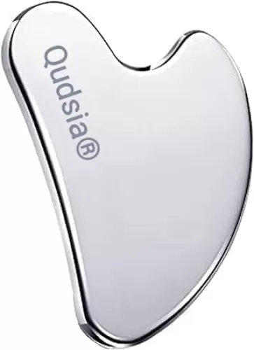 Stainless Steel Gua Sha Tool Heart Shape for Face & Body, Medical Grade Physical Therapy Stuff Used for Neck, ShoulderBack, Legs, Arms Perfect for Body Massage (Heart Shape_Pack of 1)