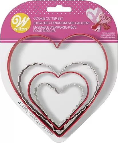 Wilton Nesting Hearts Cookie Cutter Set, 4-Piece