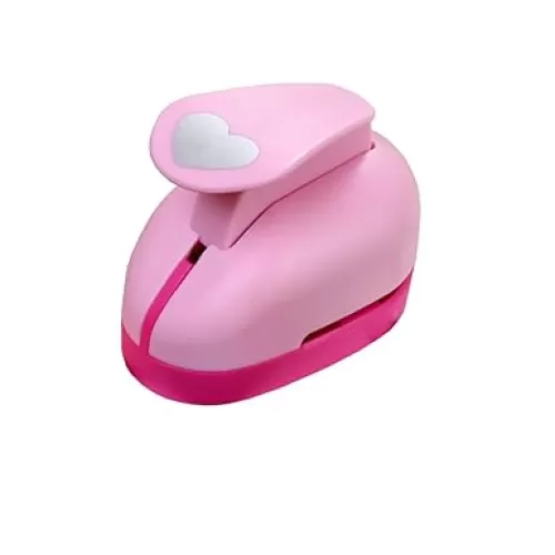 1 Inch Heart Paper Punch Heart Lever Action Craft Punch Scrapbook Paper Cutter Eva Foam Hole Puncher for Greeting Cards