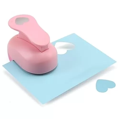 1.5 Inch Heart Punch, Heart Shaped Hole Punch for Weddings, Scrapbooking, Card Making, Junk Journaling and Homemade Confetti