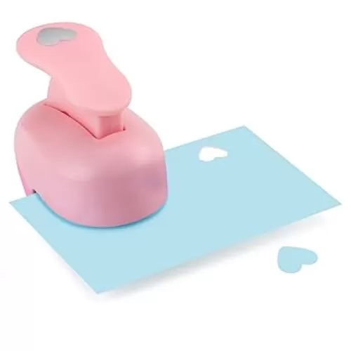 3/8 Inch Heart Punch, Heart Shaped Hole Punch for Weddings, Scrapbooking, Card Making, Junk Journaling and Homemade Confetti