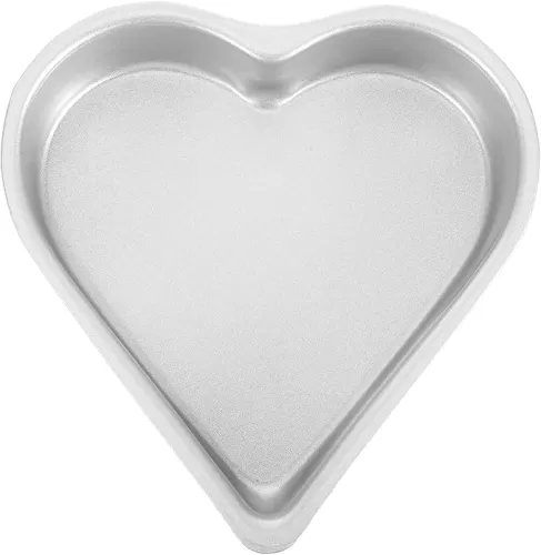 Alipis Diy Heart Shape Baking Pan Set - 6 Inch Aluminum Cake Molds for Cupcakes, Pudding, and Desserts - Reusable Heart Shaped Bakeware for Weddings and Parties