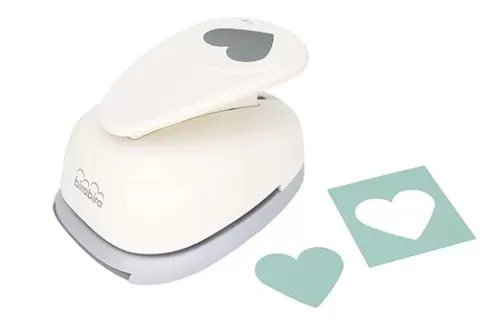 Bira 2.5 inch Heart Lever Action Craft Punch, Valentine’s Day Punch, for Paper Crafting Scrapbooking Cards Arts