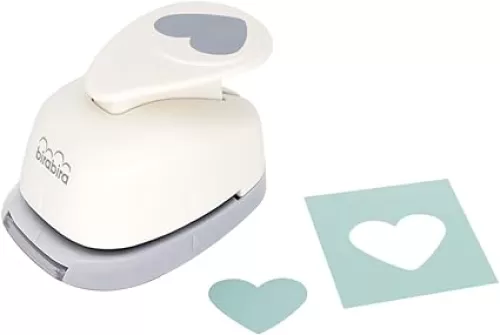 Bira Craft 1 inch Heart Shape Lever Action Craft Punch, Valentine e's Day Punch, for Paper Crafting Scrapbooking