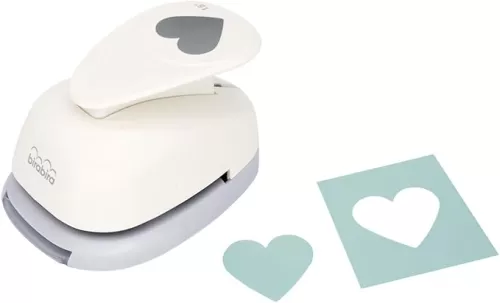 Bira Craft 1.5 inch Heart Lever Action Craft Punch, Valentine’s Day Punch, for Paper Crafting Scrapbooking Cards Arts