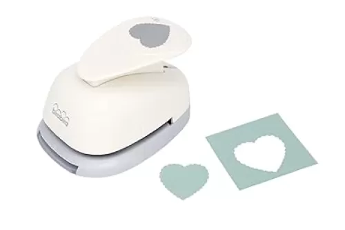 Bira Craft 1.5 inch Scalloped Heart Lever Action Craft Punch, Valentine’s Day Punch, for Paper Crafting Scrapbooking
