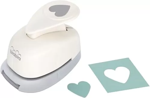 Bira Craft 5/8 inch Heart Shape, Valentine’s Day Punch, Lever Action Craft Punch for Paper Crafting Scrapbooking