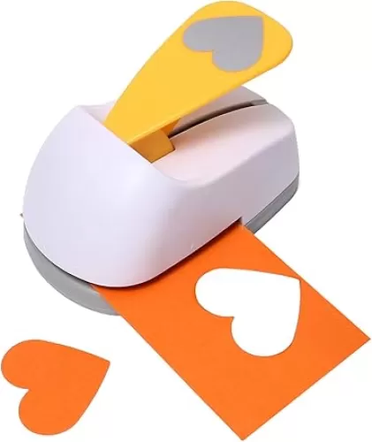 Craft Lever Punch 2 inch Heart Punch DIY Handmade Craft Punch Paper Punch 2 inch White Heart Punch