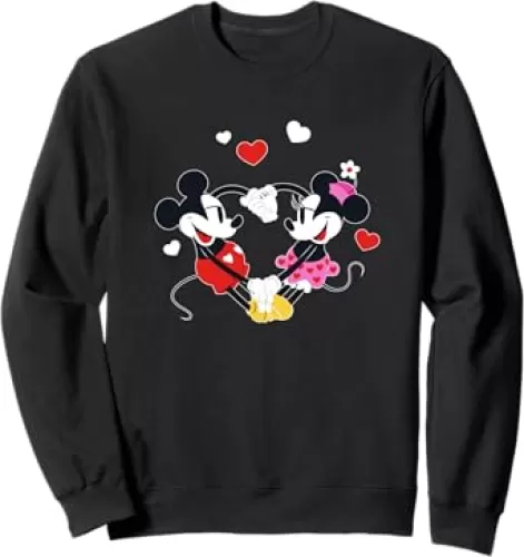 Disney Mickey and Minnie Hearts Valentine’s Day Sweatshirt