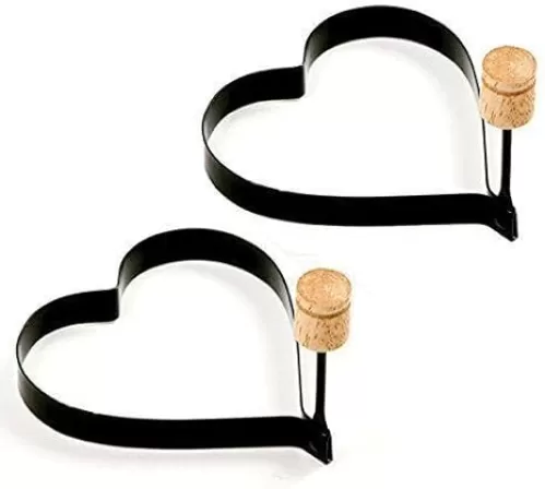For Nonstick Heart Pancake/Egg Rings. Set of 2