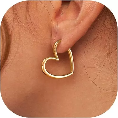 Gold Huggie Earrings for Women-14k Real Gold Plated Hoop Earrings Hypoallergenic Lightweight Hoops Gifts