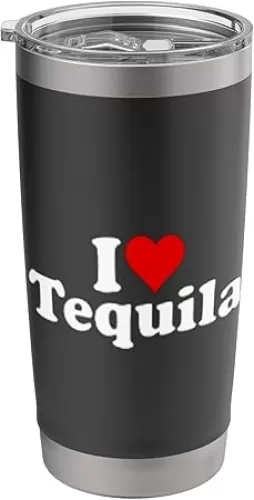 I LOVE HEART TEQUILA Stainless Steel Insulated Tumbler