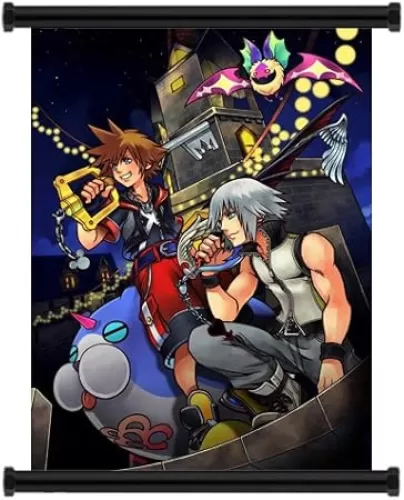 Kingdom Hearts 3D Game Fabric Wall Scroll Poster (16"x22") Inches