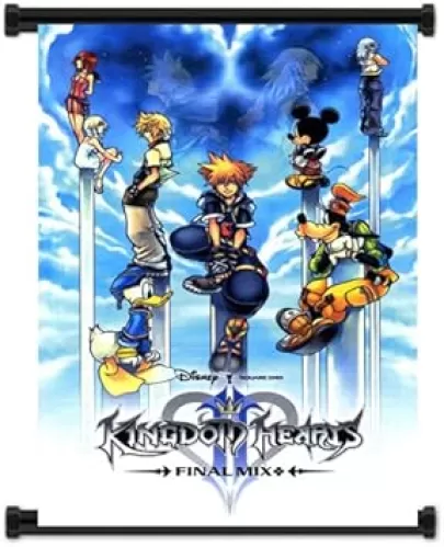 Kingdom Hearts Game Fabric Wall Scroll Poster (16"x25") Inches