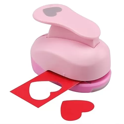 LOONENG Heart Punch - 1.5 Inch, 38mm Lever Action for Paper Crafts, Weddings, Cardstock, Gift Wrapping, Greeting Cards & Scrapbooks