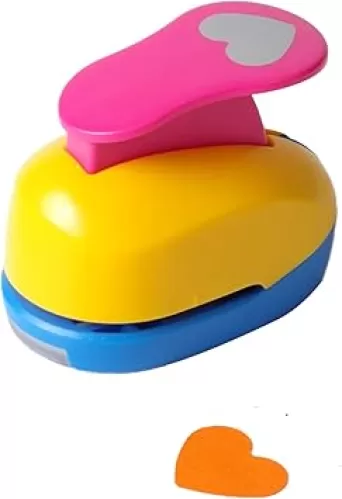 Random Candy Heart Punch - 1 inch Lever Punch for Valentine's Day Paper Craft