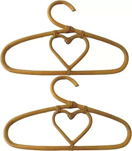 Resin & Reed Rattan Heart Hangers- Child's Size (2)