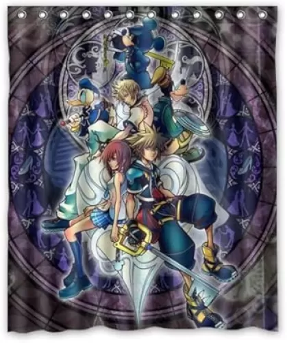Tic-Tac Curtains The Forward Kingdom Hearts Custom Shower Curtain Enjoy , 60 X 72-Inch