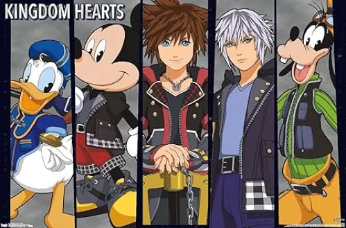 Trends International Disney Kingdom Hearts 3 - Group Wall Poster, 22.375" x 34", Premium Unframed Version