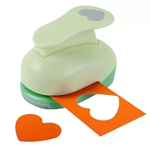 UCEC 2 Inch Heart Punch, Large Decorative Craft Hole Puncher for Kids Paper Crafts, Card Making, Scrapbooking, Heart Shaped Hole Punch