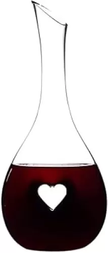 Whiskey Decanter Whiskey Decanter Set Whiskey Glass Set Wine Decanter Creative Heart-shaped Lead-free Crystal Glass Red Wine Fast Decanter Home Wine Awake Water Tank Separator Decanter Hand Blown Wine