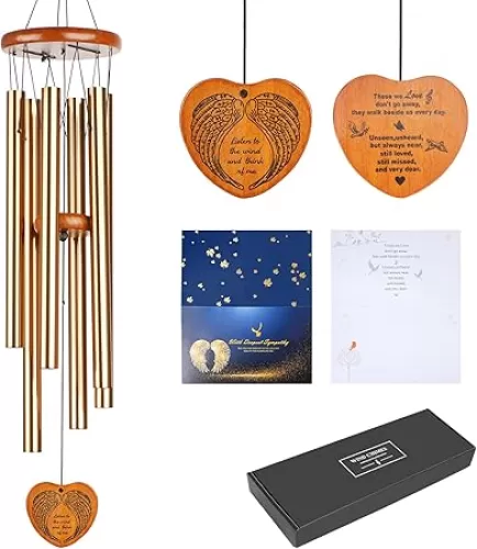 Wind Chimes for Outside, 30" Large Deep Tone Sympathy Chimes, Memorial Loss of Loved One Mother Father, Meaningful Bereavement/Memorial/Sympathy Gift in Memory a one