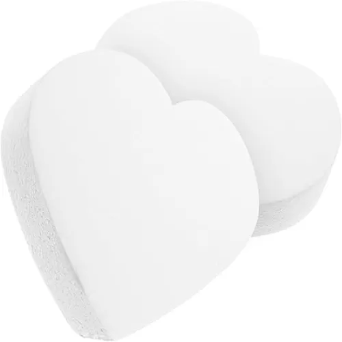 2pcs Heart Shaped Cake Model, Cake Form Wedding Dummy Practice Modelling Photo Prop Ornament for Birthday, Wedding Display Decoration