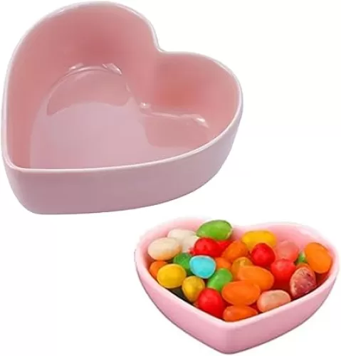 5.5inch Heart Shaped Ceramic Bowls Valentine