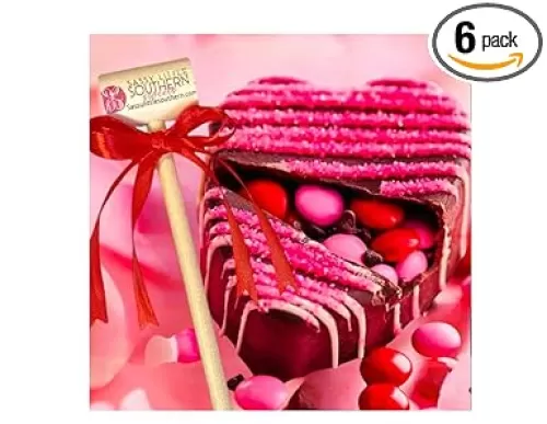 6-Pack Breakable Chocolate heart for Mother