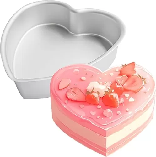 8 Inches Aluminum Heart Shaped Cake Pans Tins
