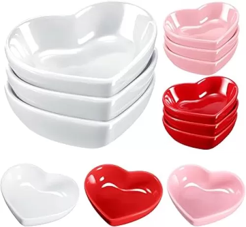 9 Pieces Heart Shaped Bowls Valentine
