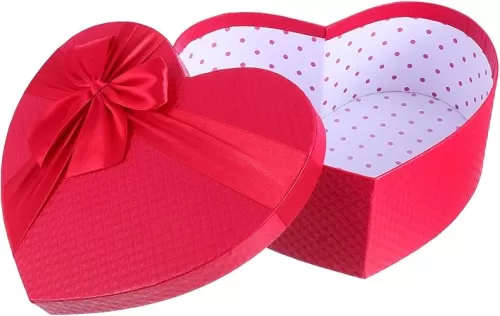 Alipis Heart Shaped Boxes, Valentines Day Boxes Wedding Box Heart Packaging Boxes Candy Storage Container with Bow Lids for Floral Packaging Wedding Bridesmaid